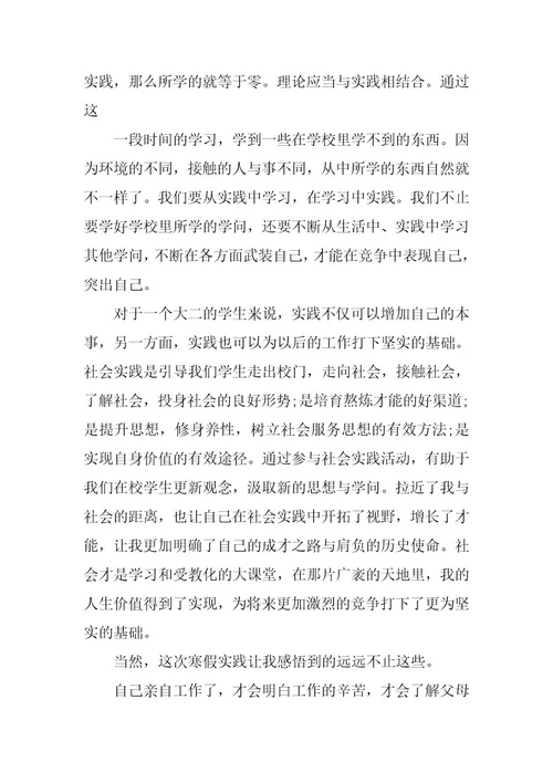 2024年小超市社会实践报告4篇精选
