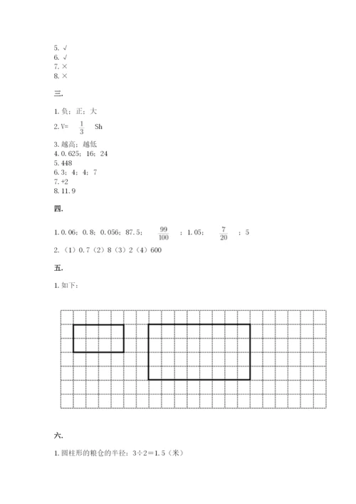 小学六年级数学毕业试题（a卷）.docx