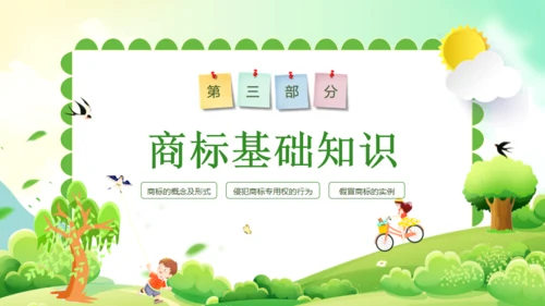 小学生知识产权科普绿色通用PPT模板