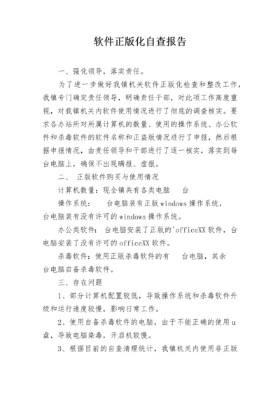 软件正版化自查报告.docx