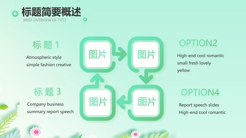 绿色小清新饮食与健康管理PPT动态模板
