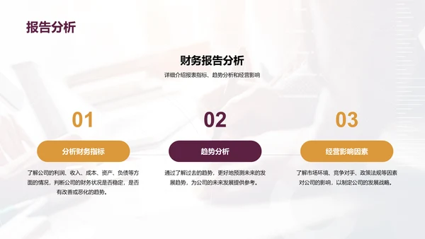 紫色财务总监竞聘述职PPT模板