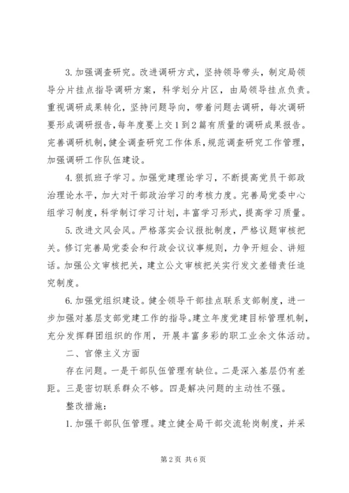 市城乡规划建设局党的群众路线教育实践活动整改方案.docx