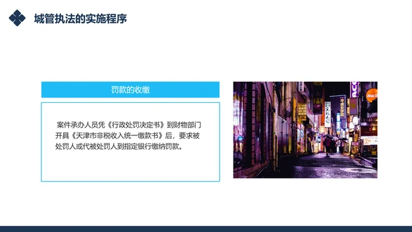 城市管理综合执法局城管执法程序通用PPT模板