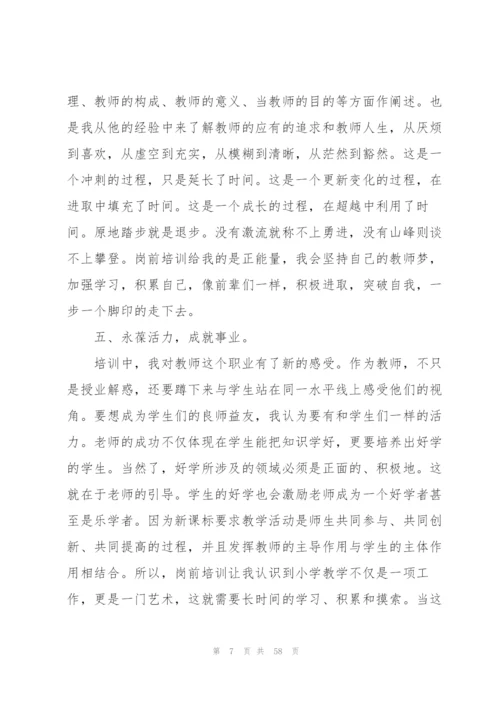 教师岗前培训总结(15篇).docx