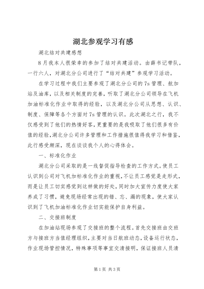 湖北参观学习有感.docx