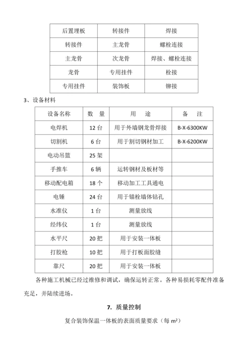 幕墙式干挂复合装饰保温一体板施工工法.docx