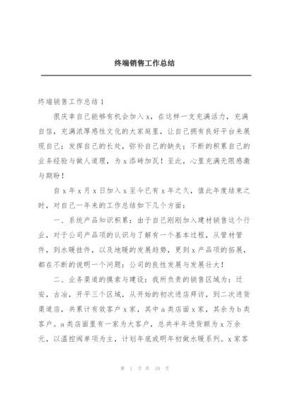 终端销售工作总结.docx