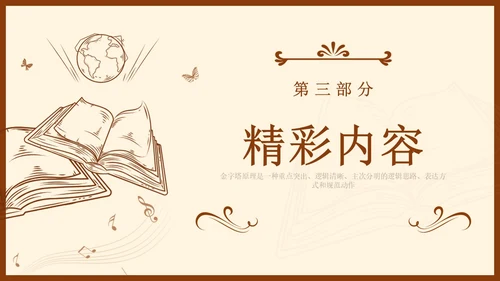 金字塔原理读书分享简约复古咖啡色