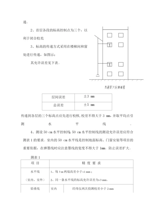 装饰测量放线施工方案.docx