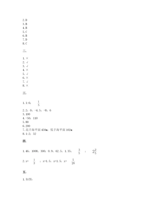 西师大版数学小升初模拟试卷含完整答案【精选题】.docx