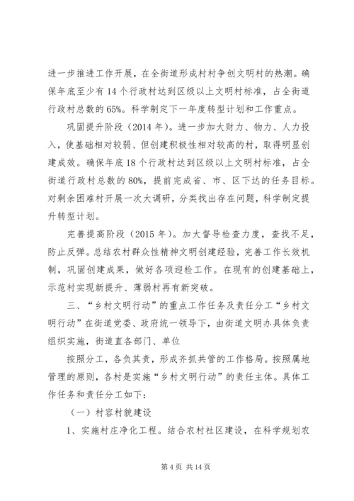 街道乡村文明行动实施方案.docx