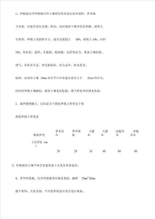 园区绿化工程施工方案