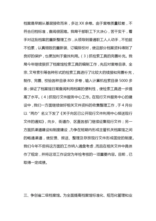 档案局个人工作总结.docx