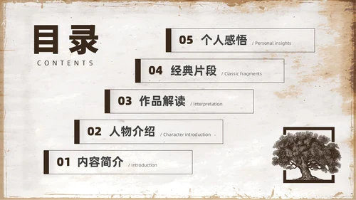 复古咖啡色肖申克的救赎读书分享会PPT课件