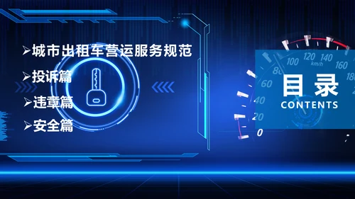 出租车驾驶员培训课件通用PPT模板