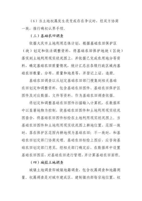 大庆市第二次土地调查实施专业方案.docx