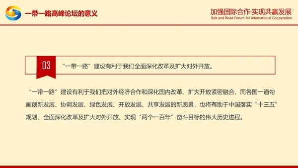 一带一路高峰论坛一带一路介绍PPT模板