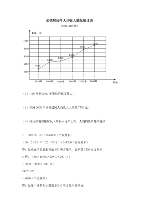 人教版五年级下册数学期末测试卷精品【典优】.docx