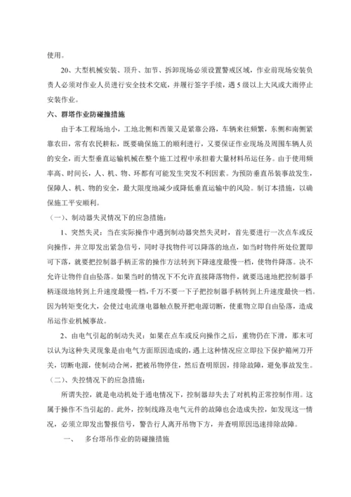 浙江某超高层塔吊群吊作业应急预案.docx