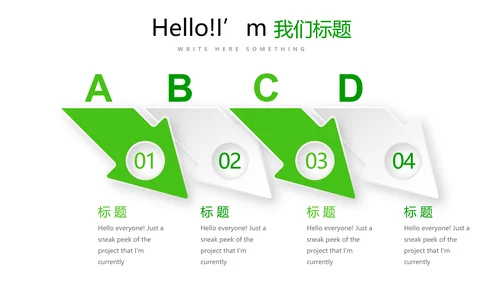 绿色时尚医药代表工作汇报动态PPT
