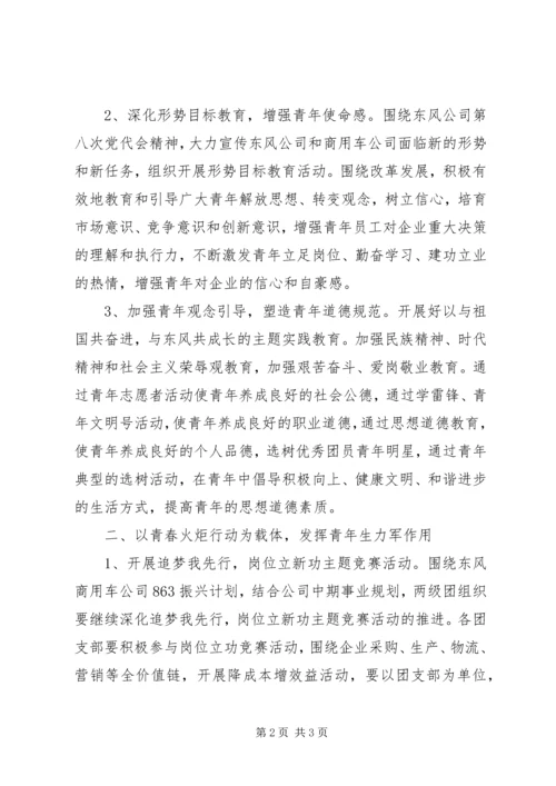 最新公司团委活动工作计划.docx