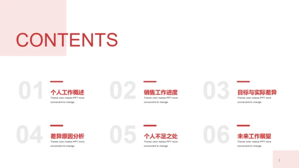 红色商务企业工作汇报PPT案例