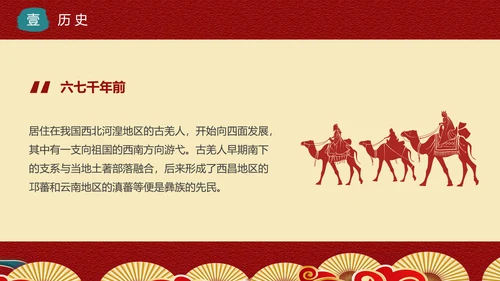 少数民族，彝族介绍PPT模板