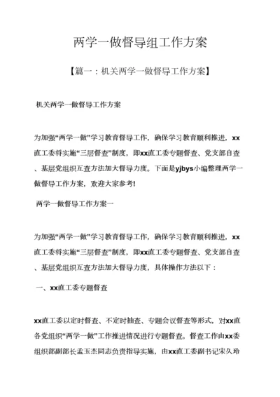 两学一做督导组工作专项方案.docx