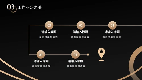 黑金不规则约商简务PPT模板