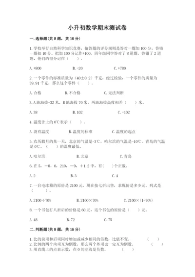 小升初数学期末测试卷加答案解析.docx