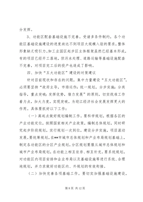 五大功能区建设状况调研报告.docx