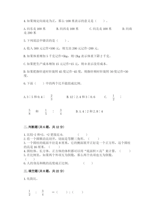 凉山彝族自治州小升初数学测试卷及完整答案.docx