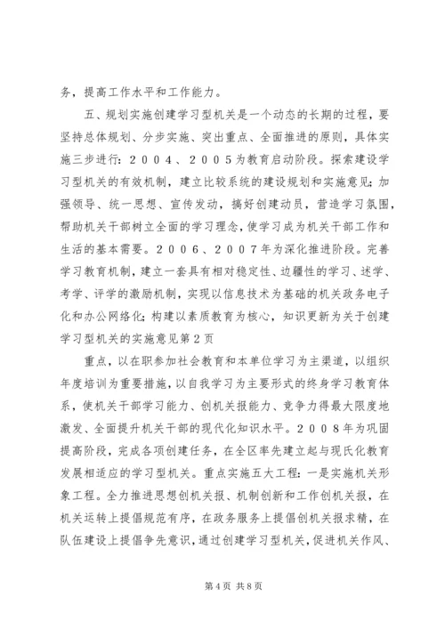 关于创建学习型机关的实施意见 (7).docx