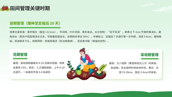 绿色卡通风现代农业种植技术PPT模板