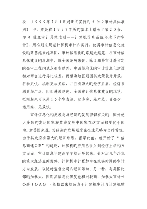 现代审计信息化问题专题研究报告.docx