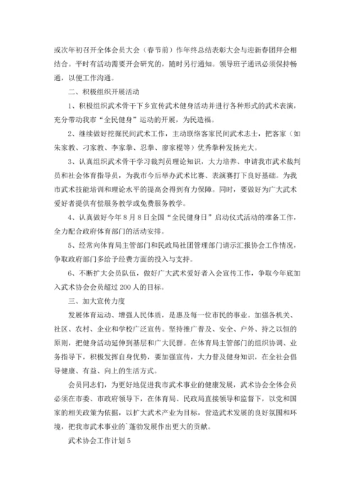 武术协会工作计划.docx