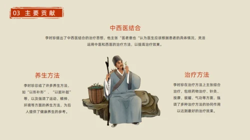 李时珍介绍中医通用PPT模板