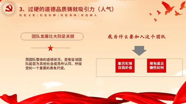 红色党政红色大气传承红色基因争做时代新人党课PPT