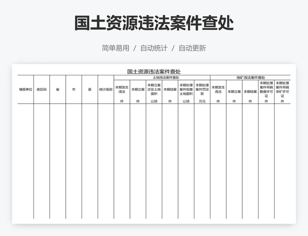 国土资源违法案件查处