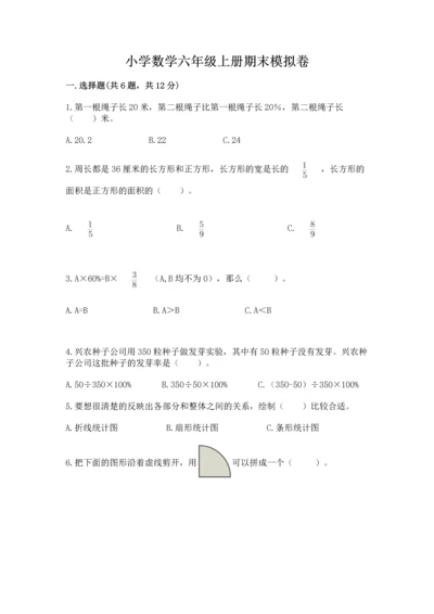 小学数学六年级上册期末模拟卷精品（易错题）.docx