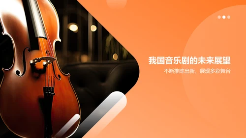 橙色音乐剧PPT模板