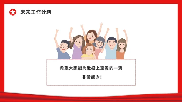 红色简约大学团支书竞选PPT课件