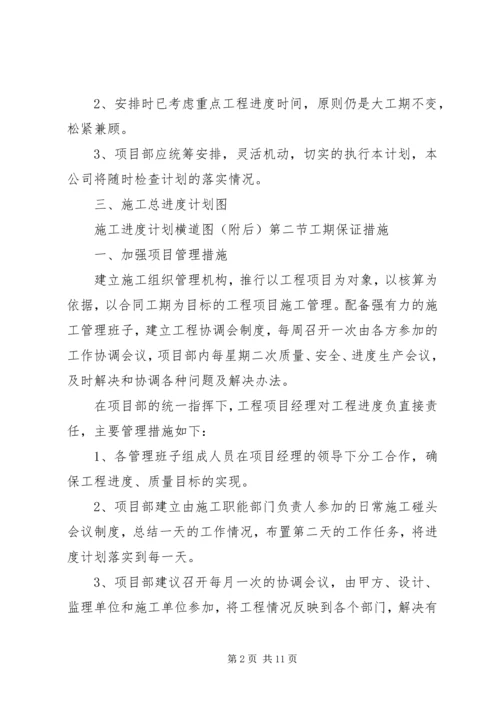 市政通用进度计划保证措施.docx