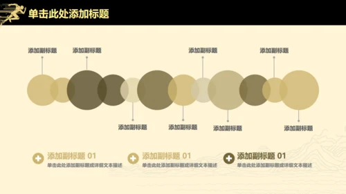 高端扁平风公司企业年度业绩汇报通用PPT模板