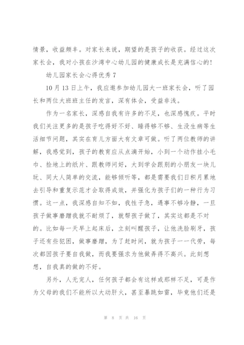 幼儿园家长会心得优秀10篇.docx