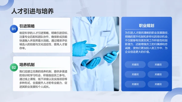 蓝色商务风科研项目汇报PPT模板