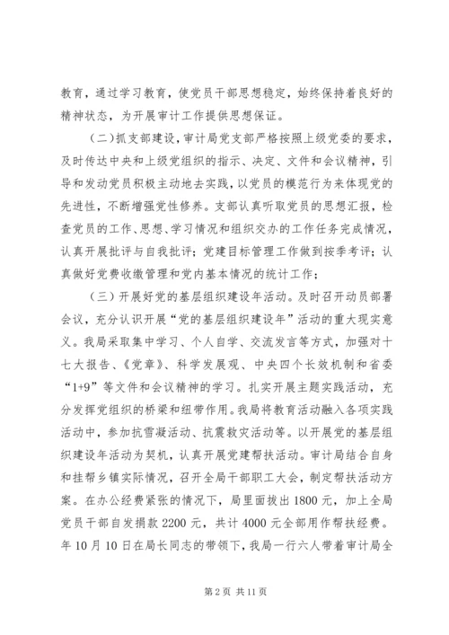 市审计局总结及年度工作规划.docx