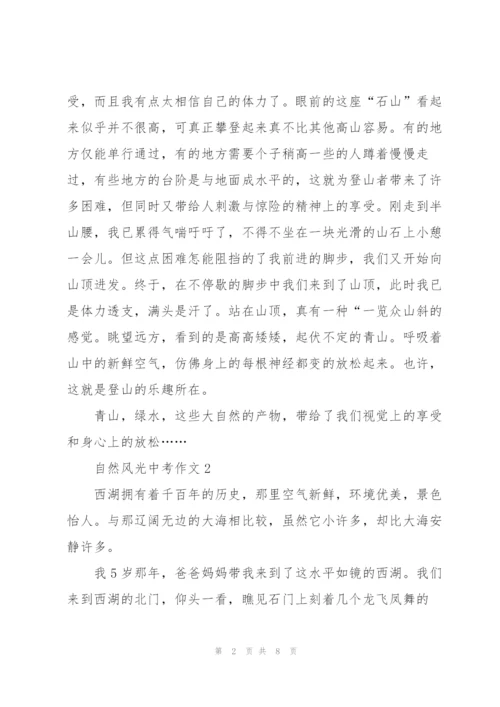 自然风光中考作文5篇.docx