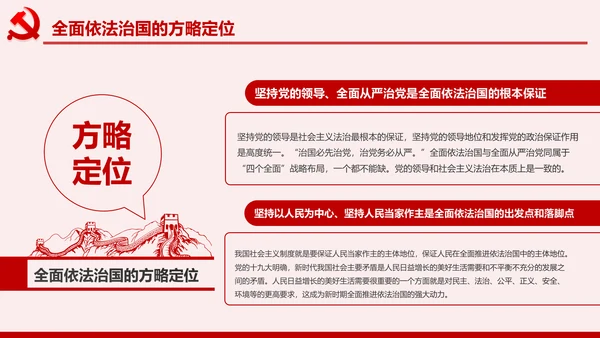 全面依法治国PPT模板